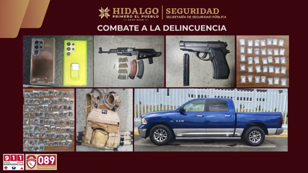 Cae en Tula presunto líder de grupo generador de violencia con armas y droga