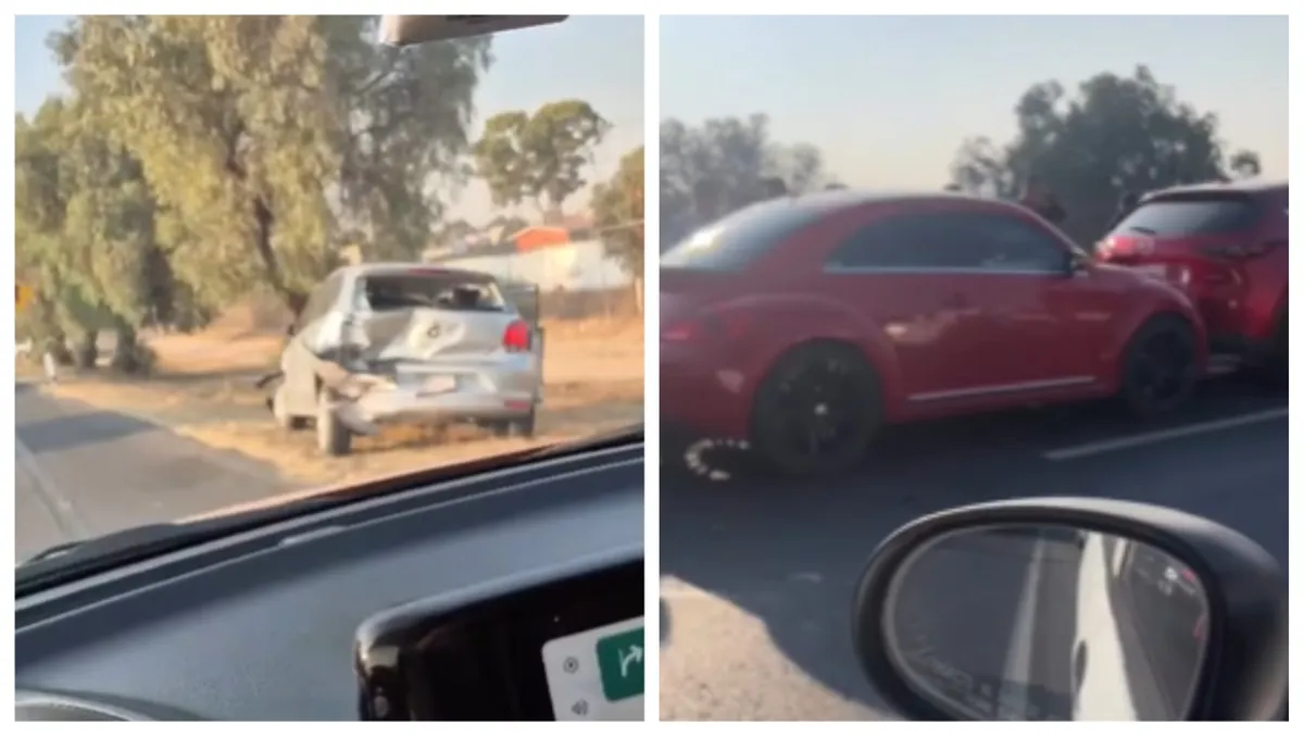 Accidente en la México-Pachuca: carambola entre cinco autos genera caos vial