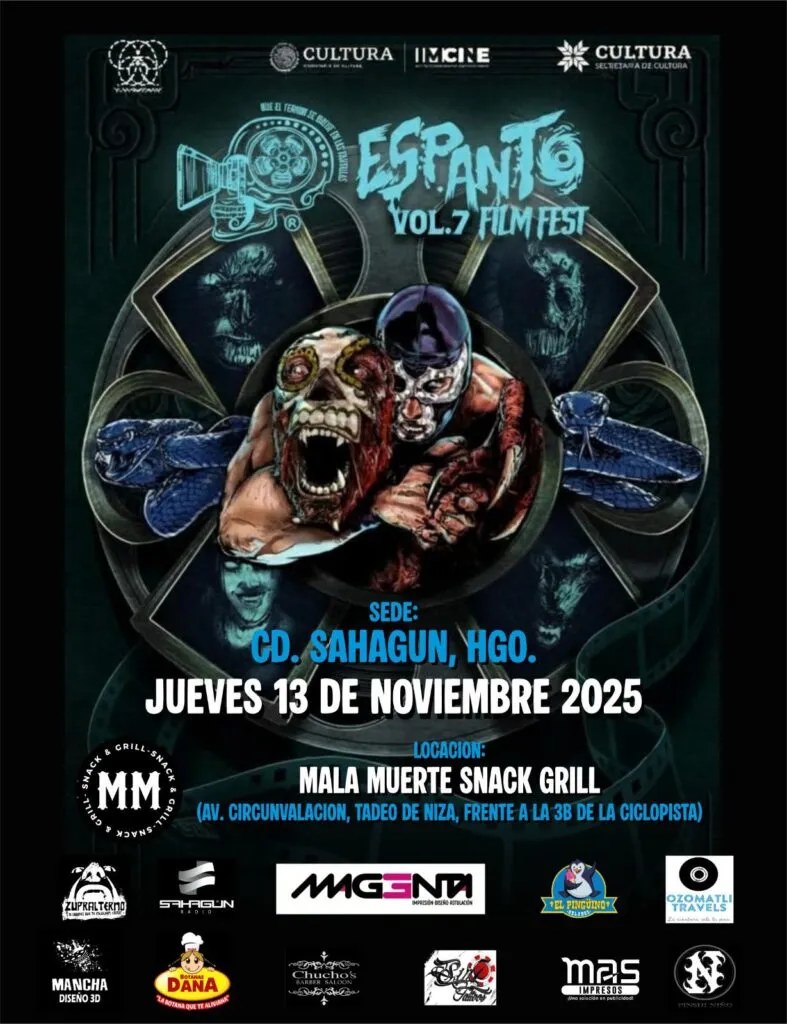 Espanto Film Fest 2025 regresa con funciones en Hidalgo y proyección especial en Ciudad Sahagún
