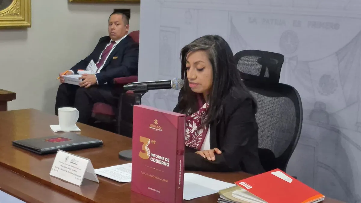 Comparecencia de Lyzbeth Robles titular de la SEMOT Hidalgo
