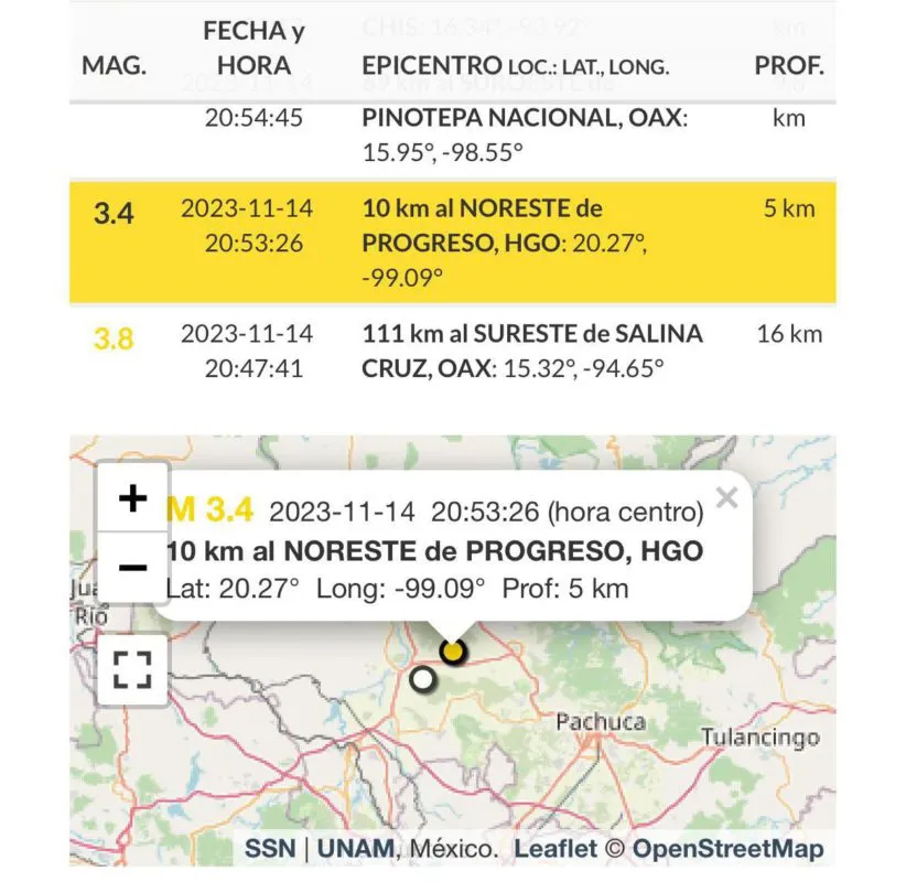 Progreso: sismo de 3.4 sorprende a habitantes