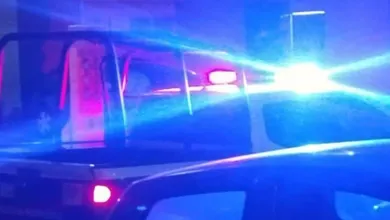 Patrullas de la Policía Municipal durante una movilización por riña vecinal en Tizayuca.