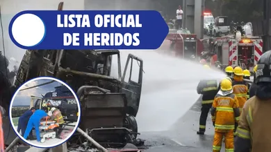 Clara Brugada, difundió la lista oficial de las personas que resultaron heridas por la explosión de una pipa de gas.