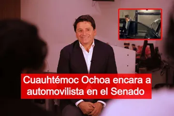 Cuauhtémoc Ochoa encara a automovilista en el Senado | VIDEO