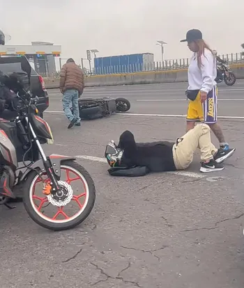 Accidente de motociclista en México-Pachuca