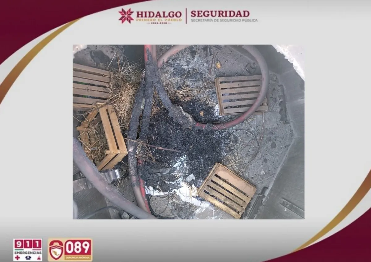 SSPH atiende actos de sabotaje en zona industrial de Tolcayuca