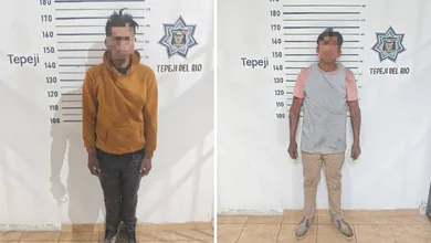 Operativo en Tepeji recupera objetos robados y droga, dos detenidos