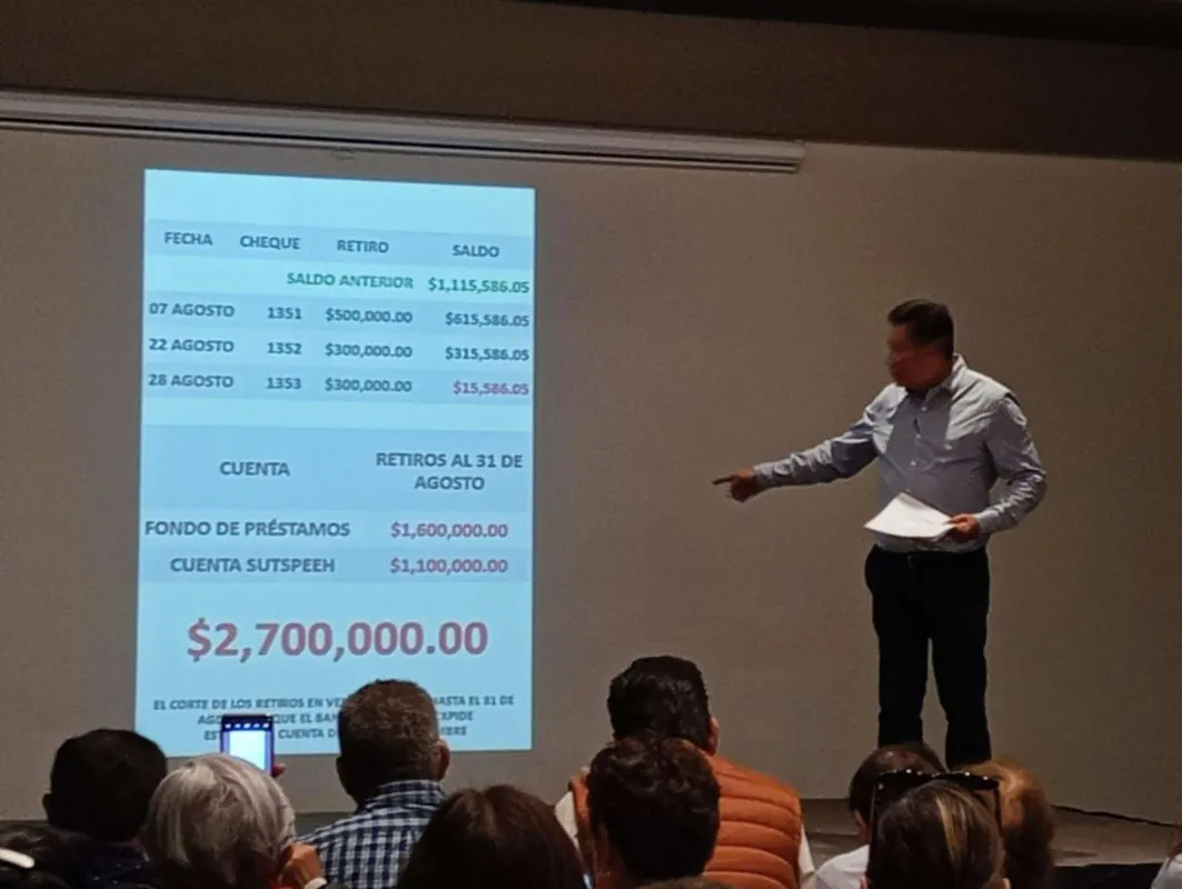 Víctor Licona denuncia saqueo en SUTSPEEH