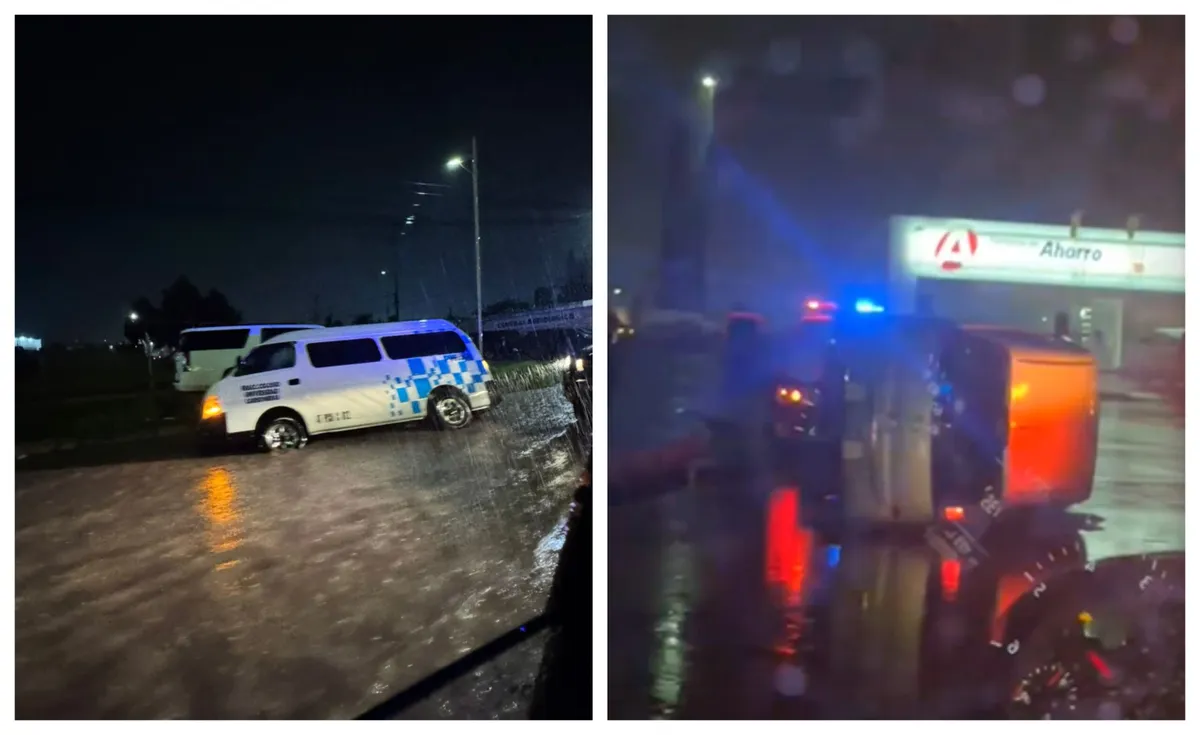 accidente en Pachuca por lluvia