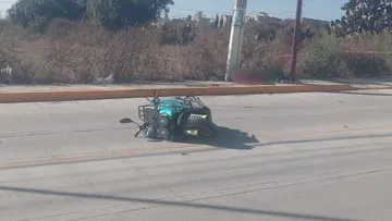 Motocicleta accidentada