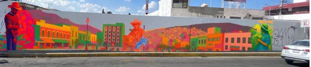Muros que narran la historia de Pachuca: avanza mural de más de 50 metros. Revisa donde estará
