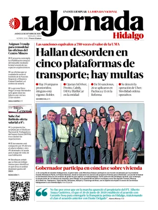 La Jornada Hidalgo | 22 de octubre de 2026