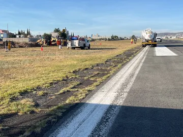 Pachuca: Desconocen causas de fuga de petróleo en aeropuerto
