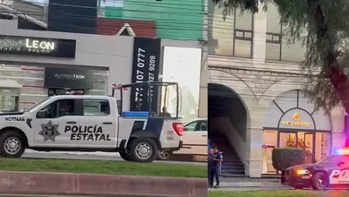 Movilización policial en Pachuca tras presunto robo en despacho jurídico ubicado en el bulevar Valle de San Javier.