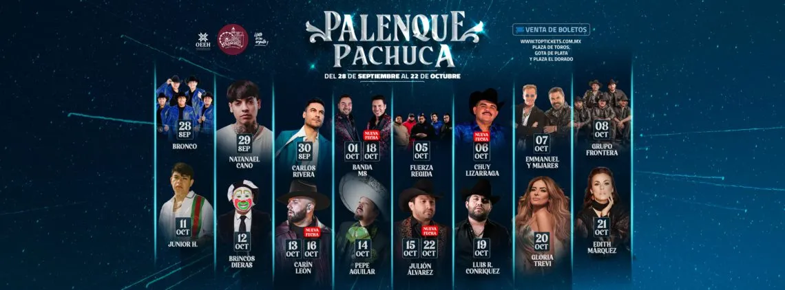 Los artistas del Spotify Wrapped 2023 que arrasaron en el Palenque de Pachuca