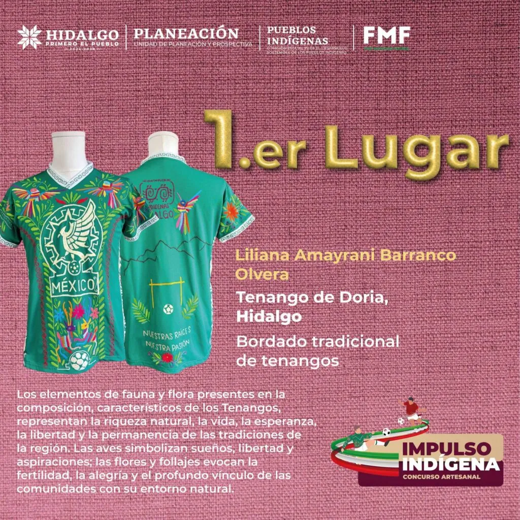Artesanos Hidalguenses ganan concurso de playeras conmemorativas del Mundial 2026