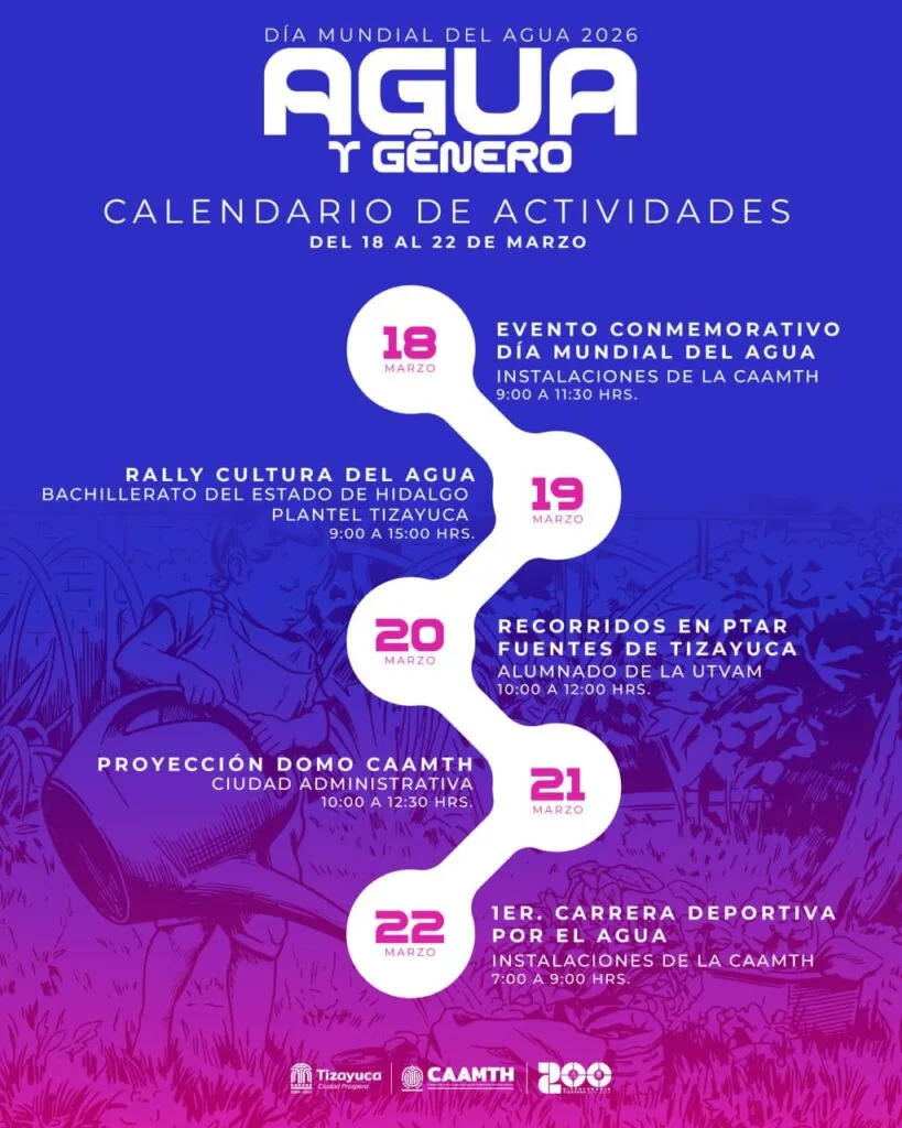 CAAMTH impulsa actividades por el Día Mundial del Agua 2026 en Tizayuca