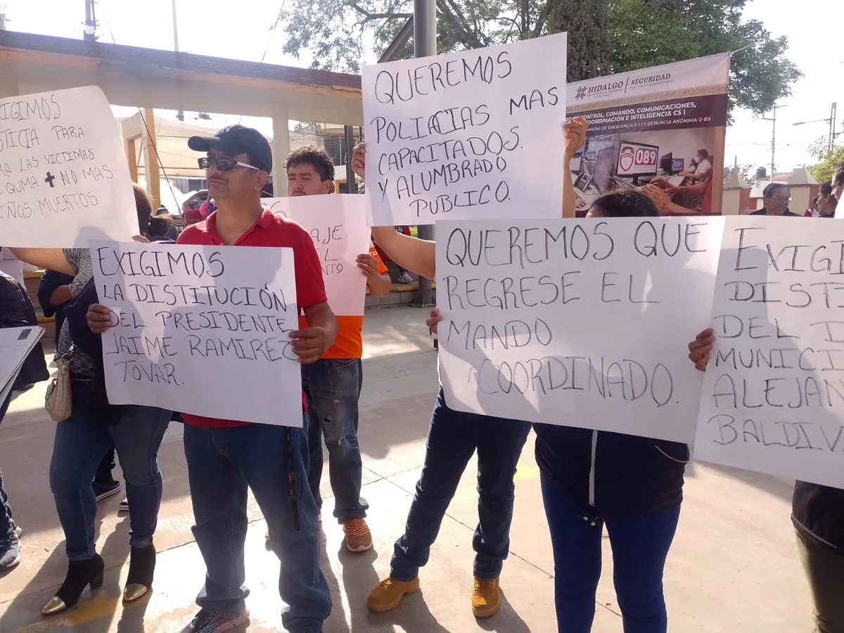 Pobladores de Atotonilco de Tula exigen más seguridad