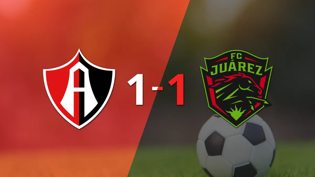 Empate a uno entre Atlas y FC Juárez