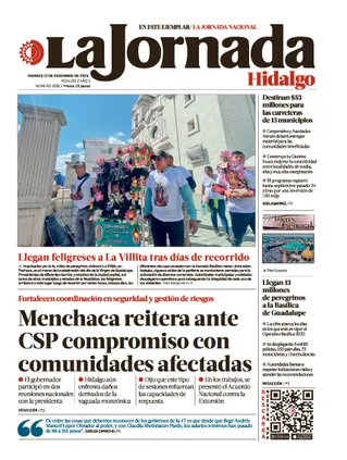La Jornada Hidalgo | 12 de diciembre de 2025