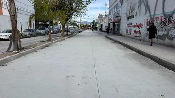 Pachuca: avanzan obras en El Palmar; reabren carril y construyen banquetas