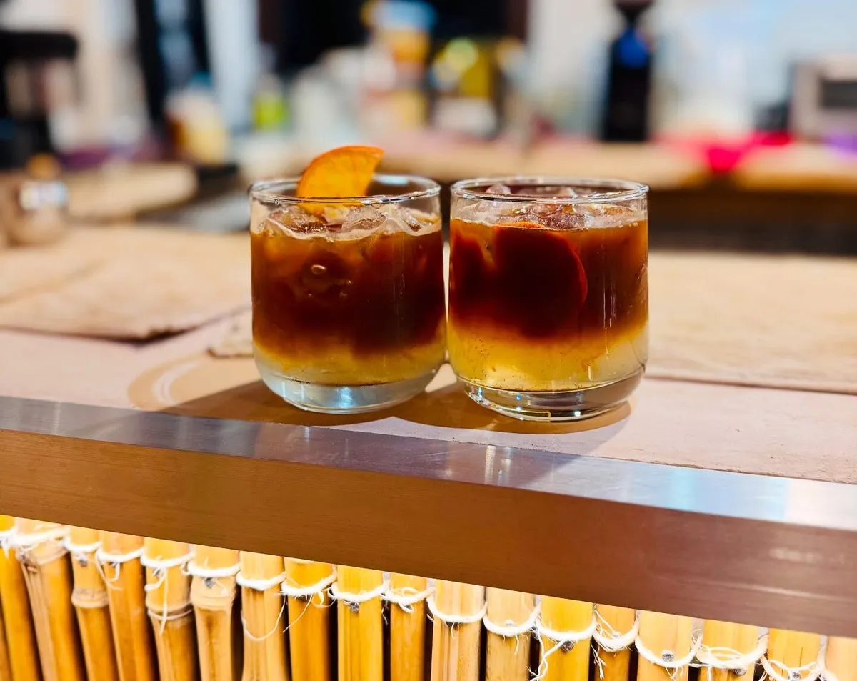 Púrpura, barra de cafe en Tenango de Doria