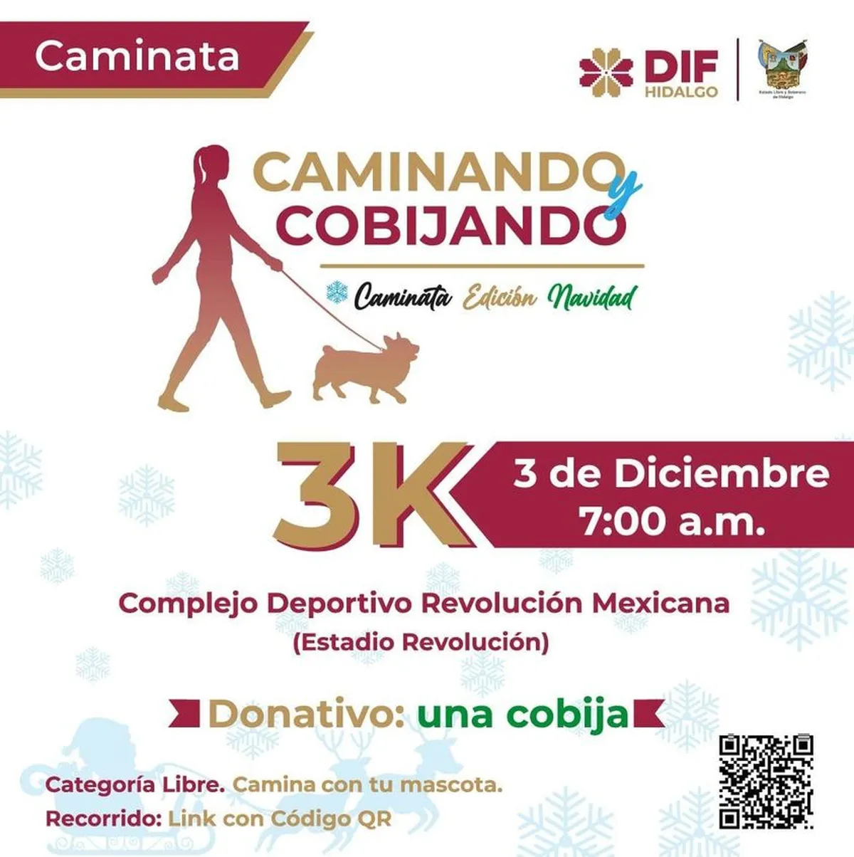 Con caminatas con causa, DIF Hidalgo busca donación de cobijas
