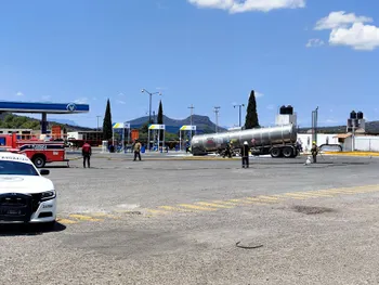 Fuga de gasolina en gasolinera