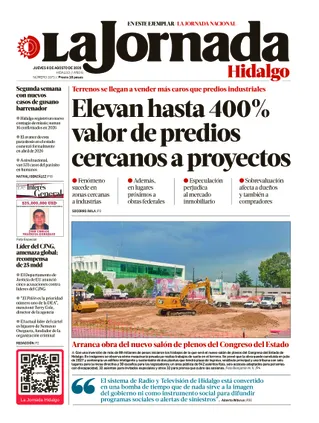 La Jornada Hidalgo | 05 de agosto de 2026
