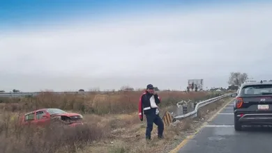 Accidente y volcadura en la carretera México–Pachuca