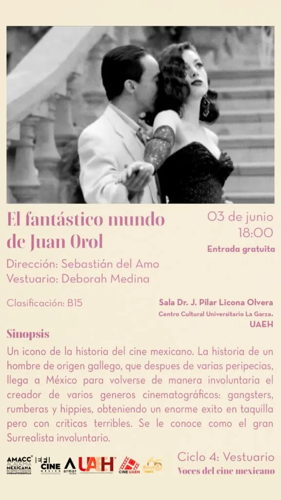 Voces del Cine Mexicano dedica nuevo ciclo al diseño de vestuario; funciones serán gratuitas durante junio