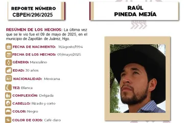 Continúa búsqueda de joven desaparecido en Hidalgo