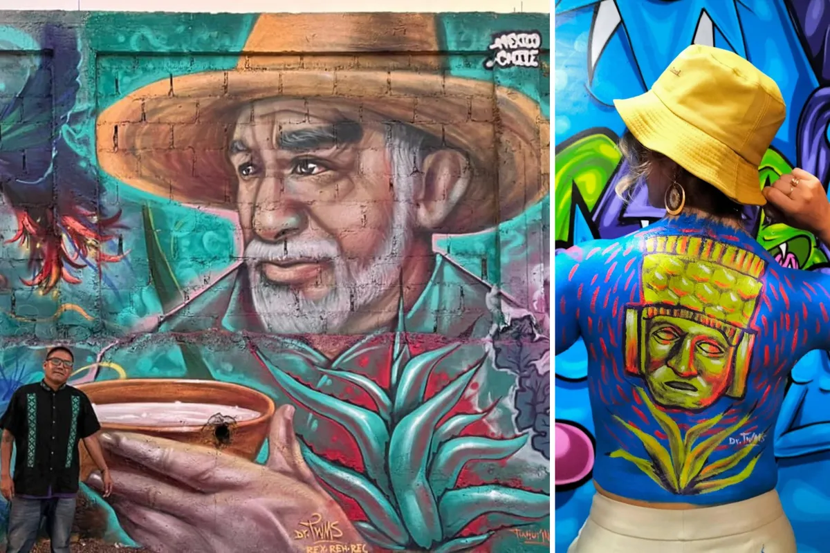 Roberto Islas “Dr. Twms” lleva el arte del Valle del Mezquital a festival internacional en Chile