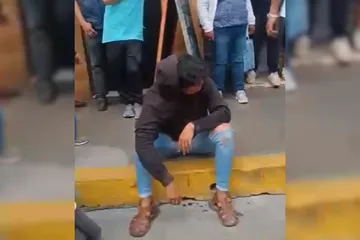 Vecinos detienen y golpean a presunto ladrón en Progreso de Obregón