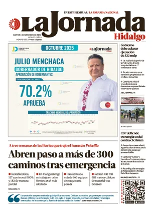 La Jornada Hidalgo | 04 de noviembre de 2025