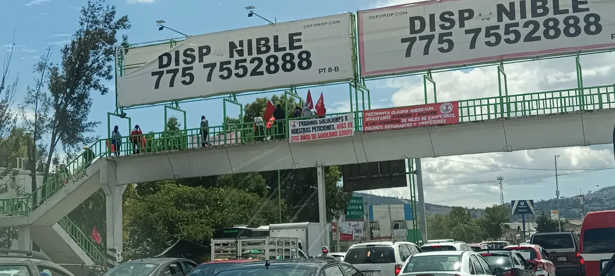 Tulancingo: con manifiestación, Antorcha Campesina exige escrituración de colonias