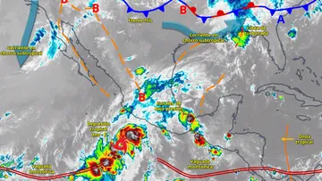 El ciclón Alvin y un nuevo frente frío traerán lluvias intensas, clima fresco y calor moderado este fin de semana en México.