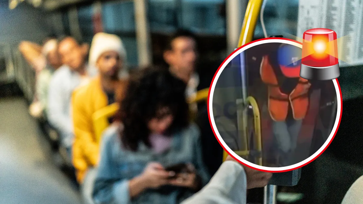 Video muestra a dos asaltantes disfrazados de trabajadores robando a pasajeros de un camión en Toluca; el hecho causó indignación.