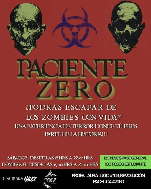 ¿Buscas terror en Pachuca? Así será la experiencia de Paciente Zero