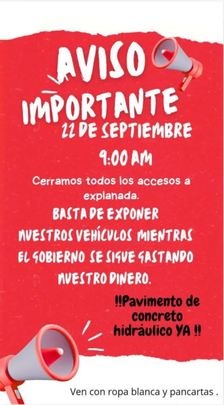 ¡Alerta! Planean cierre de vialidades cerca de Plaza Explanada por baches