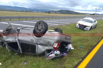 Accidente en la México-Tulancingo: deja dos lesionados