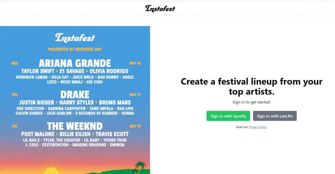 ¿Como ver mi cartel musical fest en Spotify?