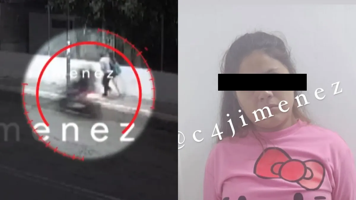 La sicaria de Iztacalco fue captada en video cuando disparó a su víctima en la colonia Infonavit.