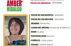 Ficha de búsuqeda de Maytanne Gutiérrez, desapareció en Mineral de la Reforma