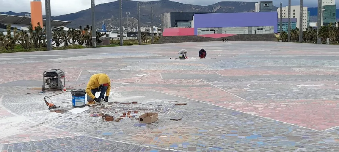 Comenzó rehabilitación del pisal del Parque David Ben Gurión
