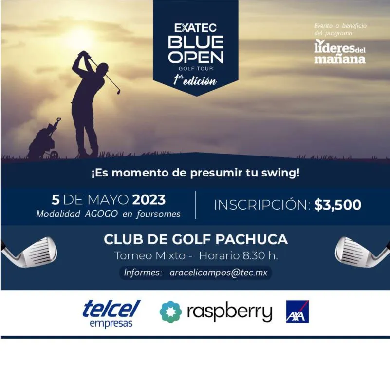 Anuncian primera edición de Exatec Blue Open Golf Tour Pachuca