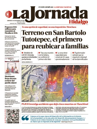 La Jornada Hidalgo | 14 de diciembre de 2025