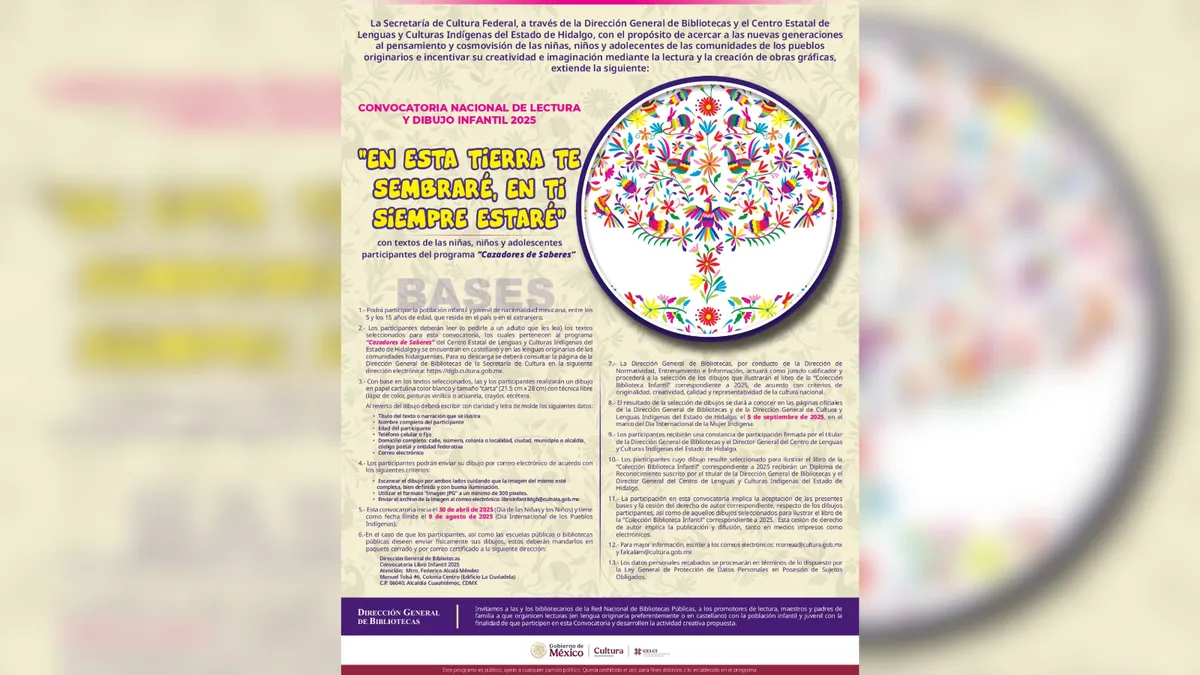 Niñas y niños podrán ilustrar textos en lenguas originarias; ve convocatoria