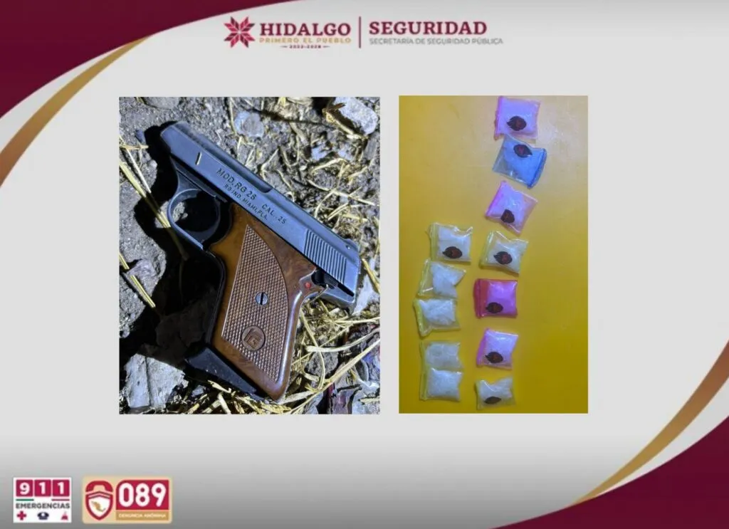 SSPH neutraliza a sujetos armados en Tlahuelilpan; aseguran droga e hidrocarburo
