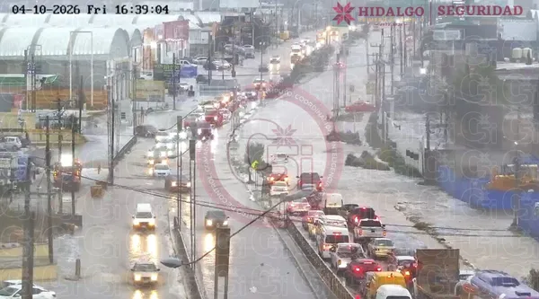 Lluvia Intensa y Granizo en Pachuca Mineral de la Reforma